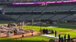 The hallmark of the event was Dinner on the Diamond at American Family Field, home to the Milwaukee Brewers.